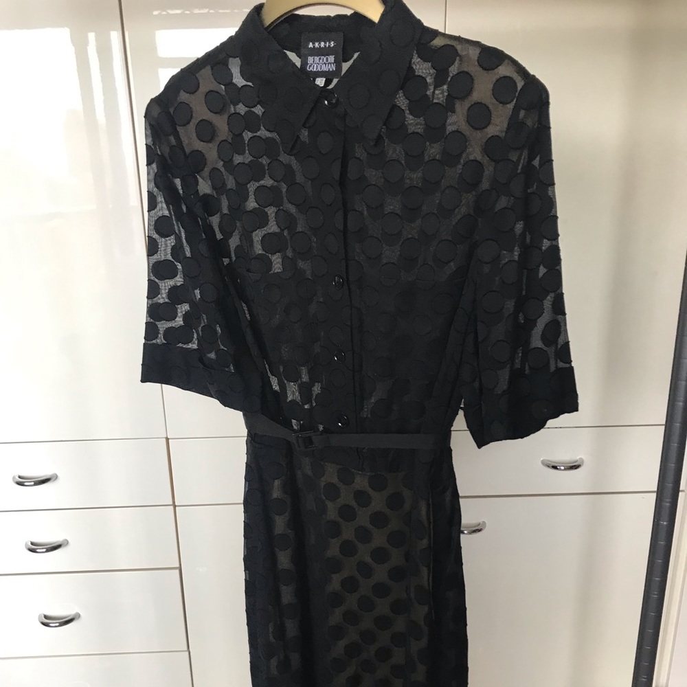 Akris Bergdorf Goodman Polka Dot Dress